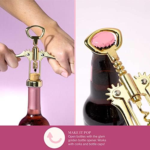 Paris Hilton Wine Bottle Chiller Set, Insulated Double Wall Chiller