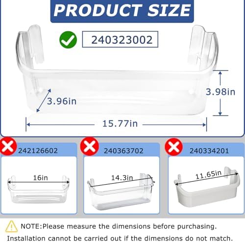 UPGRADE 240323002 Refrigerator Door Bin Shelf Compatible with