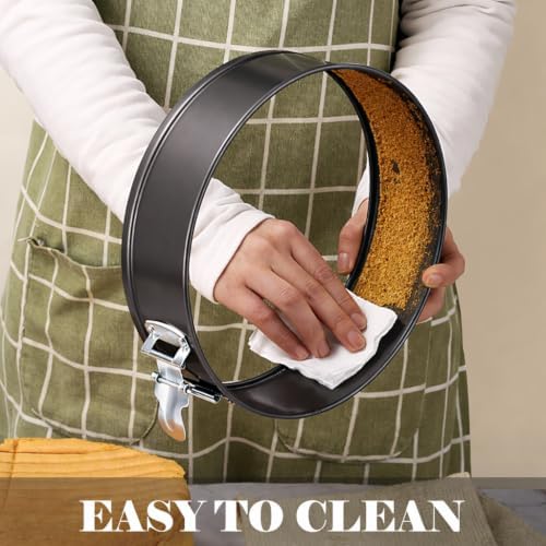 10 Inch Springform Pan with 50 Pcs Parchment Paper Cheesecake Baking