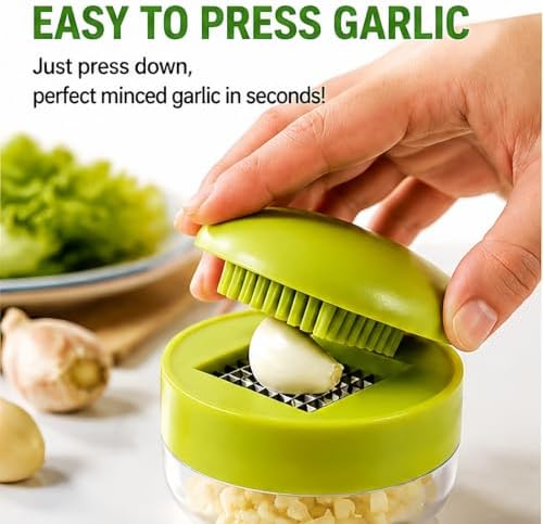 Garlic Press, Manual, Stainless Steel Blades (1)