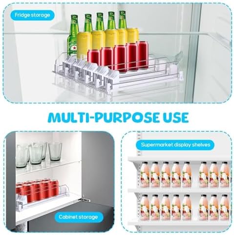 Can Dispenser for Refrigerator, White, Holds up to 25 Cans