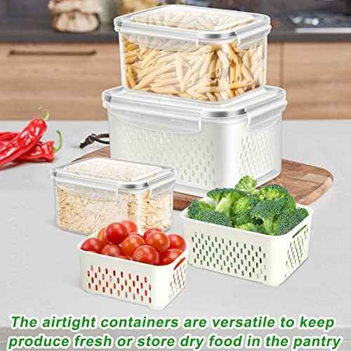 3 Pack Fruit Storage Containers for Berry and Lettuce