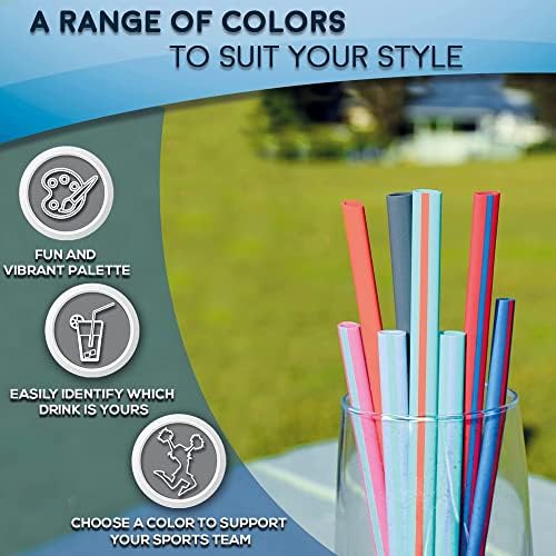 Bundle of 2 SingleSips Reusable Drinking Straws with travel case, Made