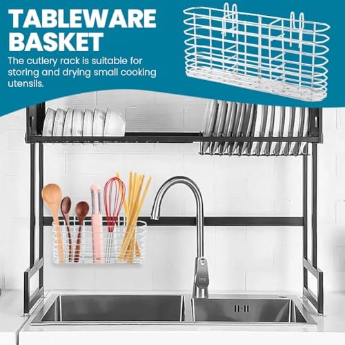 304 Stainless Steel Utensil Holder, Cutlery Silverware Drying Rack