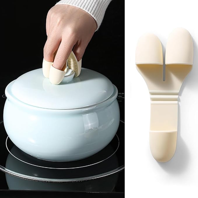 Pair Hot Plate Gripper Anti-Scalding Lightweight Silicone Hot Bowl Clip Holder - Image 6
