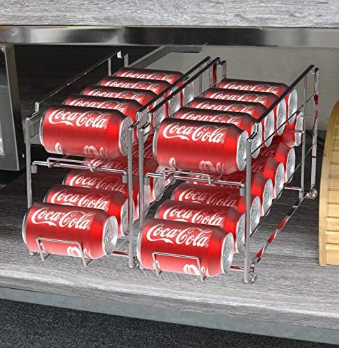 SimpleHouseware Beverage Can Dispenser Rack + Stackable Can Rack