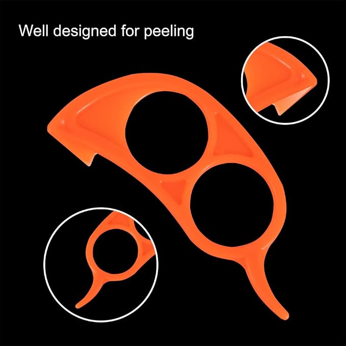 Soft Home Premium Plastic Orange Peeler Lemon Citrus Peel Cutter Vegetable - Image 6