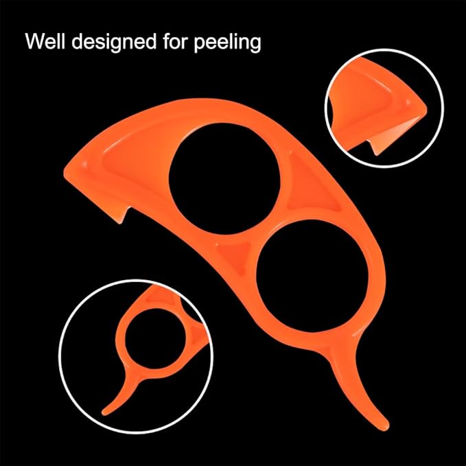 Soft Home Premium Plastic Orange Peeler Lemon Citrus Peel Cutter Vegetable - Image 6