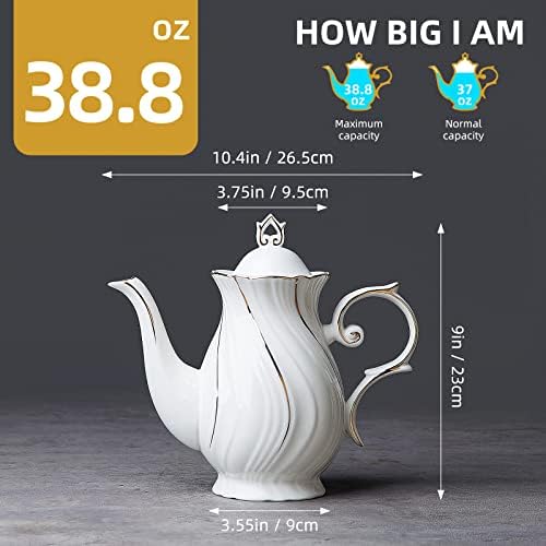 Agyiuns tea pot ceramic Sugar and Creamer Set Ceramic