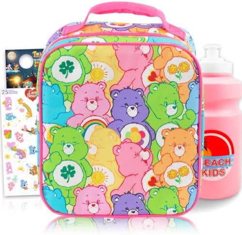 Care Bears Girls Lunch Bag Bundle with Insulated Lunchbox