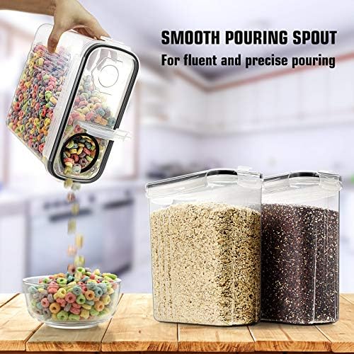 Wildone Cereal Storage Containers, 4L, 6 Piece Set