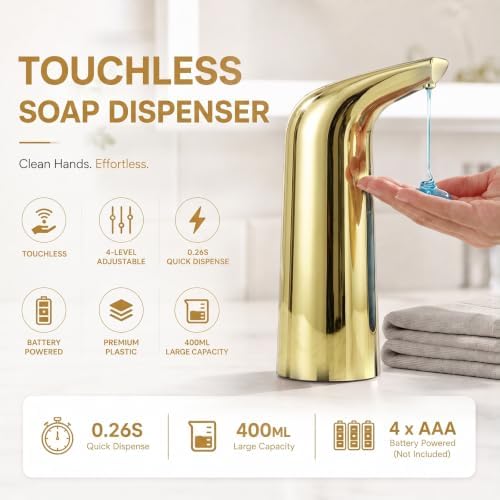 Automatic Liquid Soap Dispenser, 4-Level,13.5oz Touchless