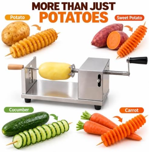 Twisted Potato Slicer, Tornado Curly Fry Cutter