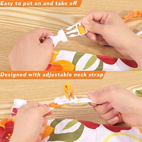 Canvas Plus Size Apron for Women with 2 Pockets, 39 X 38 inch Extra