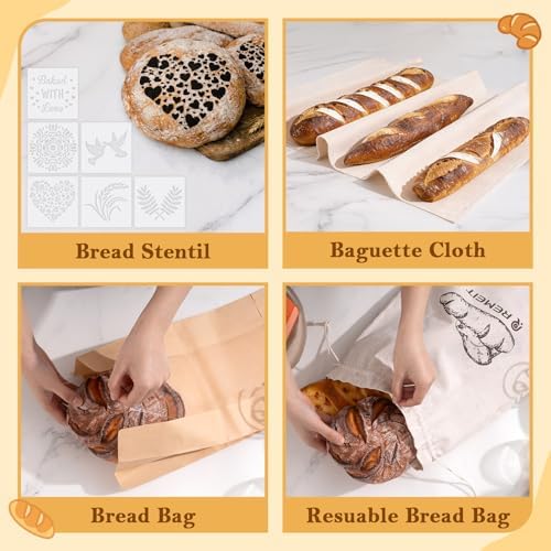 Sourdough Starter Kit, 9-Inch Round and 10-Inch Oval Baskets