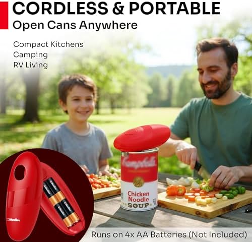 MUELLER HOME SmoothEdge Auto Can Opener Electric, Red