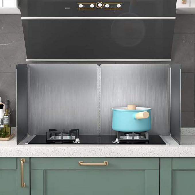 Grease Stove Splash Guard for Cooking | 2 Sided Kitchen Stove Splatter Guard by dttbgg