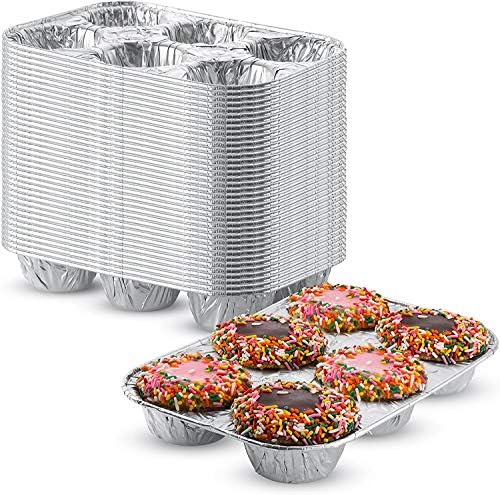 Muffin Pan | 6-Cup Cupcake Aluminum Pans Favorite Muffin Tin Size for