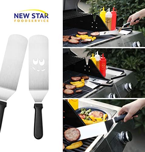 New Star Foodservice 3-Piece Stainless Steel BBQ Spatula Set