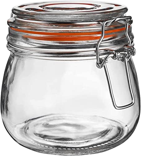 25 oz Glass Jars With Airtight Lids And Leak Proof Rubber Gasket,Wide