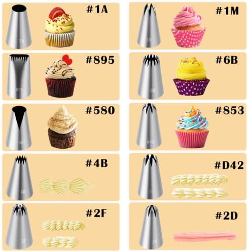 NOVANO 14pcs Large Piping Tips Set