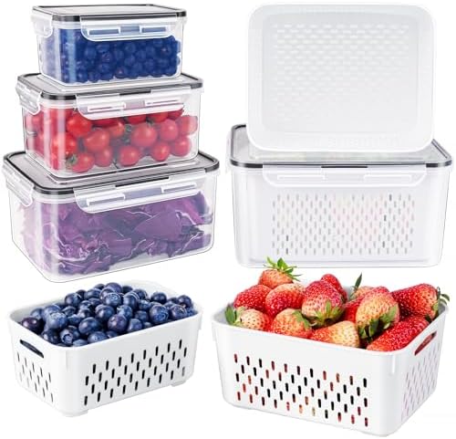 Freshmage Fruit Storage Containers, 4 PCS