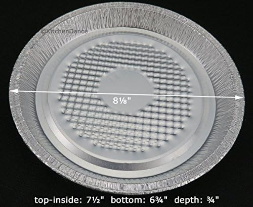 D&W Fine Pack Disposable 7 Inches Round Aluminum Foil Individual Pizza