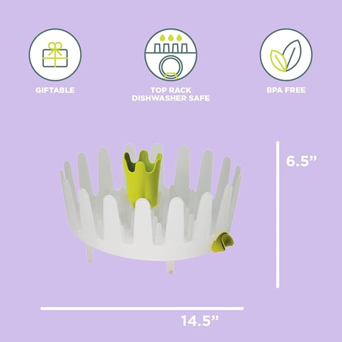Chef'n Plastic Dish Garden Dish Rack, Compact & Stylish - Image 3