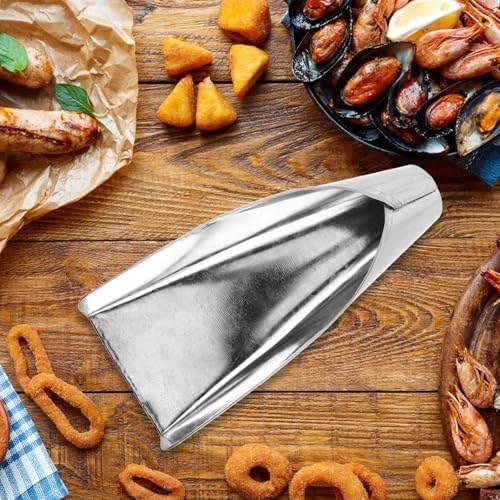 OUNONA Wide Mouth Kitchen Funnel Set Large Metal Iron Food Grade