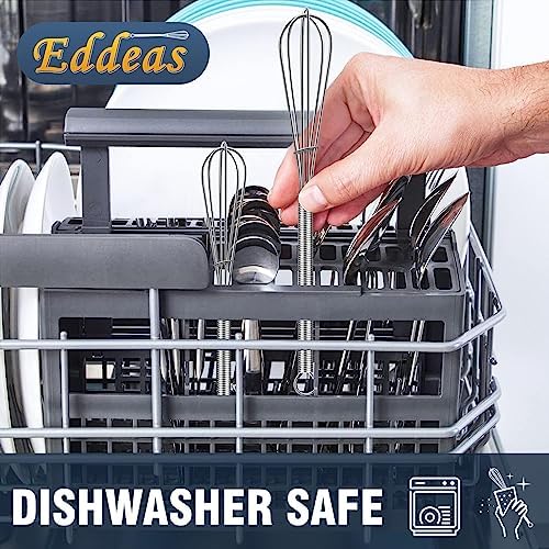 Eddeas Small Whisk Stainless Steel, Mini wire whisk 3 Pieces, 5in, 6in