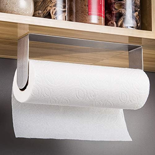 ZUNTO Paper Towel Holder Under Cabinet, Self Adhesive