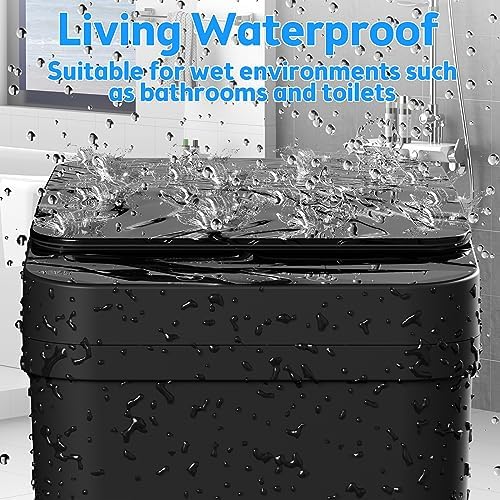 KOEYLE 2 Pack 2.2 Gallon Touchless Bathroom Trash Cans