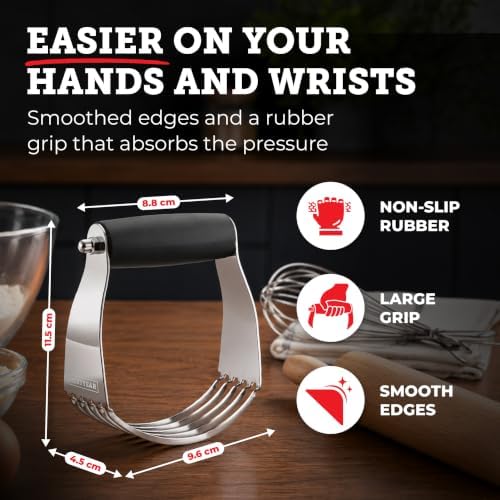 Lightyear Dough Blender & Pastry Cutter - Stainless Steel Dough Cutter