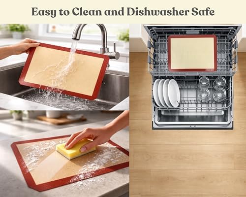 Silicone Baking Mats, Set of 2, Half Sheet
