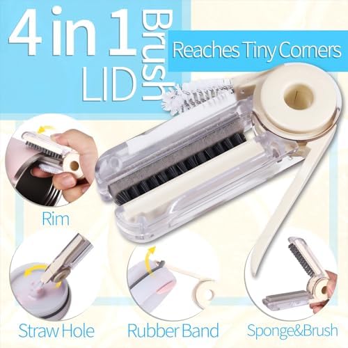 Bottle Cleaner Brush Set - 8 Pack Bottle Brushes for Cleaning
