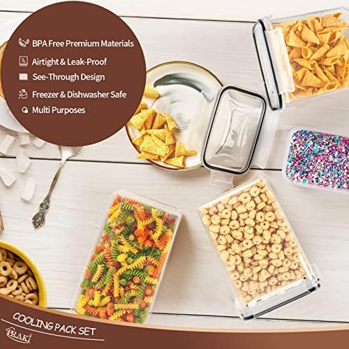 PRAKI Airtight Food Storage Containers, 24 PCS