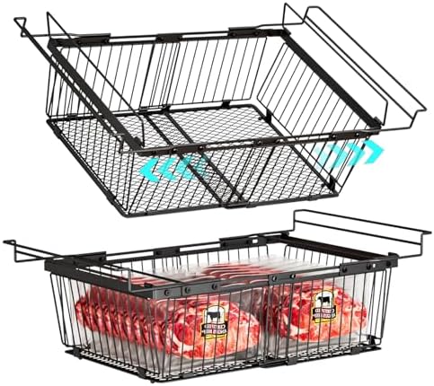 Hanging Freezer Organizer Bins, 2 Pack