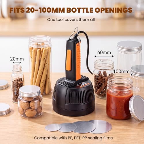 NEWTRY Handheld Induction Sealer 20-100mm, 800-1200W