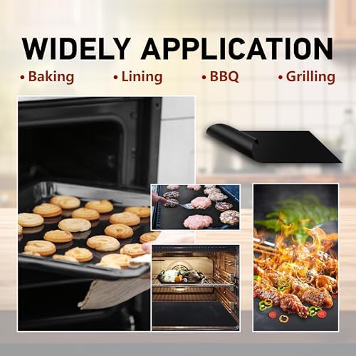 Oven Liners for Bottom of Oven, 16.25"x23'' Tefon Mats 4Pack