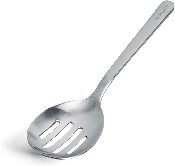 Misen Slotted Chef Spoon – Stainless Steel Draining and Serving Spoon by Misen