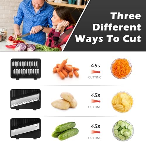 3-in-1 Stainless Steel Handheld Mandoline Slicer