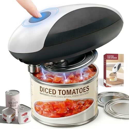 Electric Can Opener, USB-C Rechargeable Automatic Can Opener with