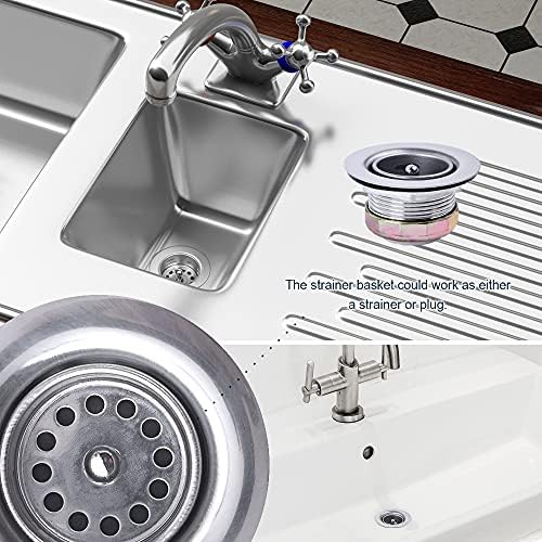 Junior Duo Bar/Pre Sink Stainless Steel Strainer Assembly