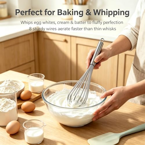 Whisk, Heavy Duty2.0mm Thick Wire Whisks 304 Stainless Steel whisk