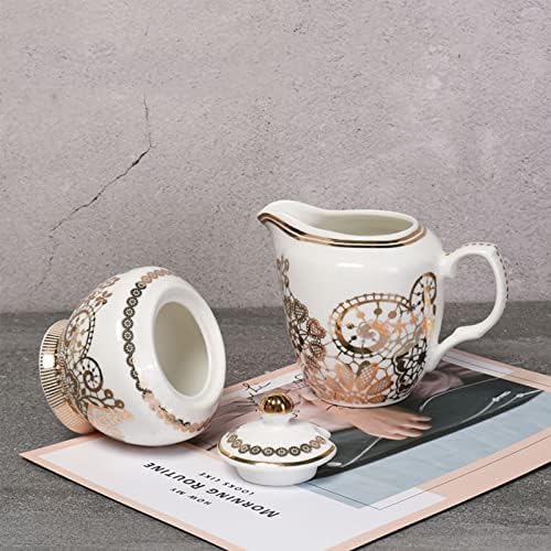 Sugar Bowl Dispenser,Seasoning Canister, with Lid and Milk Jug