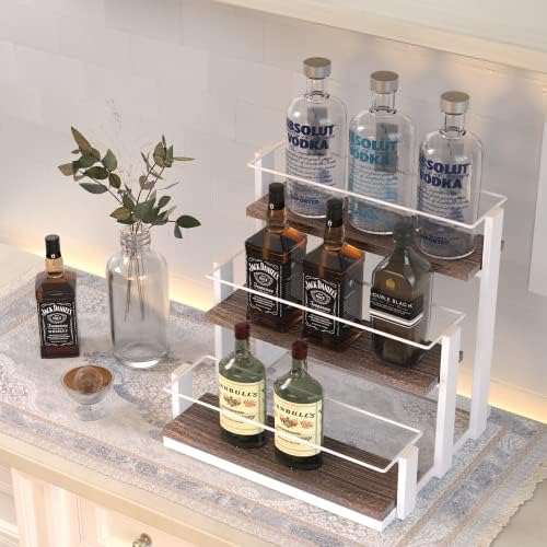 J JACKCUBE DESIGN Coffee Syrup Organizer Rack Station, Coffee Bar