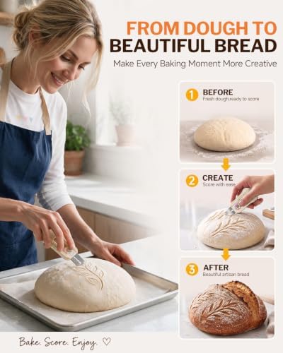 Bread Lame, Magnetic & Extractable Sourdough Scorering Tool for Baking
