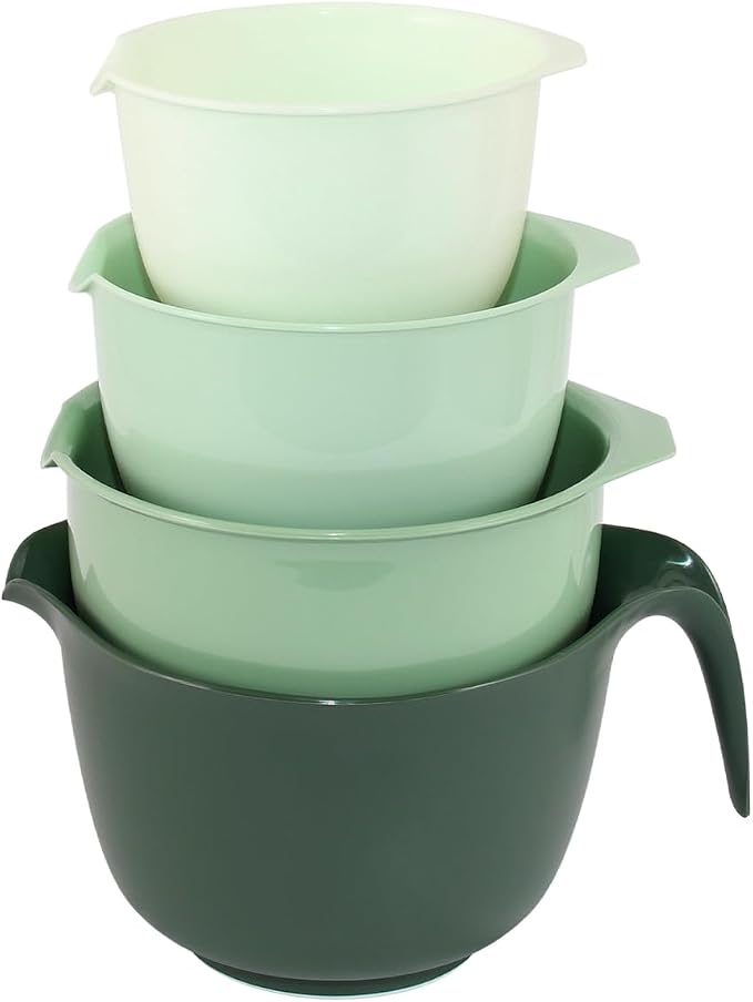 Glad Mixing Bowls with Pour Spout, Dishwasher Safe Kitchen Cooking and Baking by GladTrashFoodStorage
