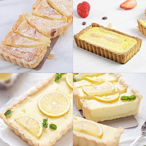 6Pcs Mini Tart Pan 4-Inch with Removable Bottom, Non Stick Carbon