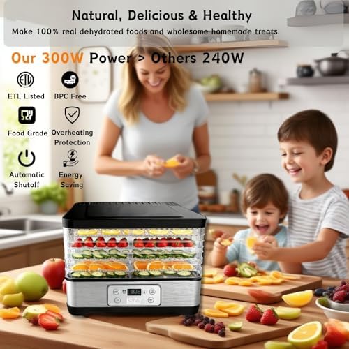Meat Slicer and Food Dehydrator Bundle, 5 BPA-Free Trays